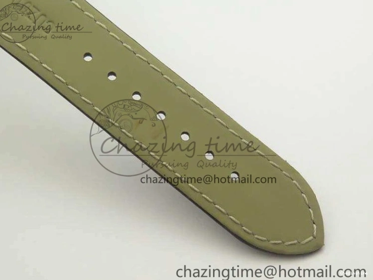 0119 FashionForward De Ville Prestige Real Power Reserve SS TW 1:1 Best Edition White Dial SS Markers On Leather Strap A 8095